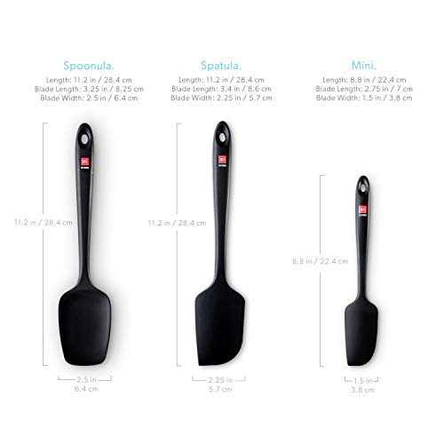 DI ORO Seamless Series 3 Piece Spatula Set DI ORO Seamless Series 3 Piece Spatula Set